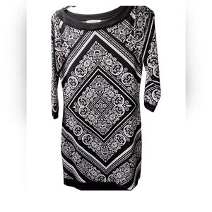 White House Black Market 3/4 sleeve shift Dress